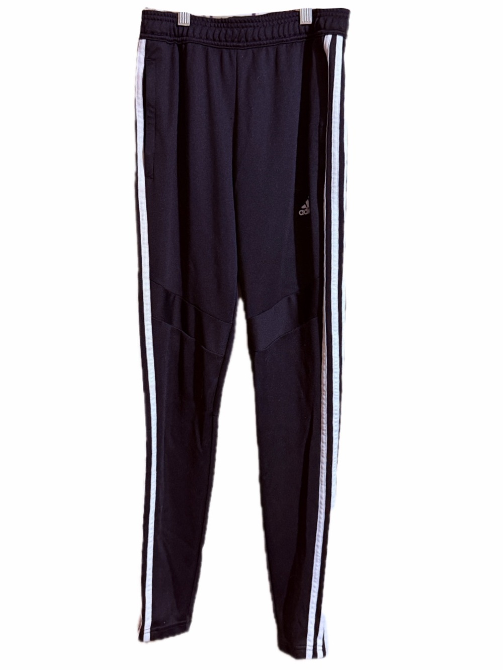 Adidas Black Clima Cool  Track Pants with White Side Stripes